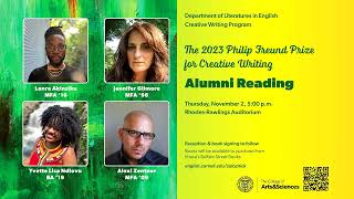 2023 Freund Prize for Creative Writing Alumni Reading