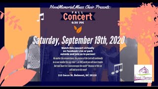 FALL CONCERT 2020 | Hood Memorial Mass Choir