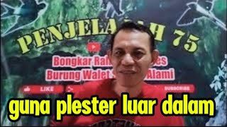 keuntungan gedung walet permanen di plester luar dalam