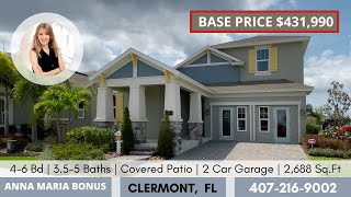 CLERMONT MODEL HOME TOUR  | NEW CONSTRUCTION |  FLORIDA | ANNA MARIA BONUS | ORLANDO REALTOR |