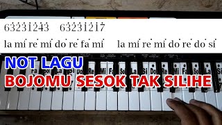 Bojomu Sesok Tak Silihe - Not Lagu Piano / Pianika untuk Drum Band / Marching Band