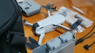 Drone DJI Mini 2 SE Fly More Combo. 2.7K super completo e estável.