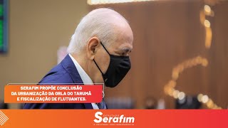 Serafim propõe urbanização da Orla do Tarumã e fiscalização de flutuantes.