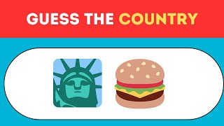 Guess the Country from Emojis! 🌍 Fun Quiz Challenge with 40 Countries!