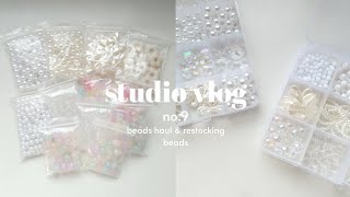 studio vlog 09 | beads haul and restocking beads