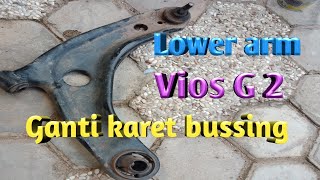 Cara melepas lower arm & ganti busing Mobil vios