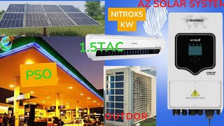 inverex nitrox 5kw wtih dubal mppt and 10solar penal 540w jinko