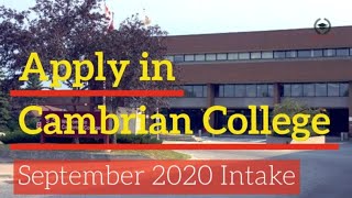 Cambrian College: September 2020 Intake | Sudbury | Ontario | Apply Global | Canada Study Visa