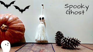 DIY Macrame Ghost | Macrame Halloween decor | DIY Ghost for kids | spooky Ghost 👻