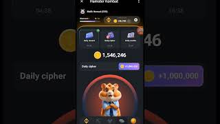 new trending app earning daily combo and telegram with connect hamster Kombat #remix # #cartoon