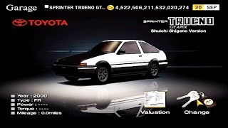 Gran Turismo 4 PS2 - TOYOTA SPRINTER TRUENO GT APEX (AE86)