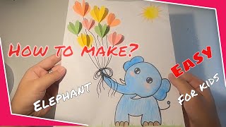 art and craft with paper elephant | how to make origami elephant with paper | origami elephant easy