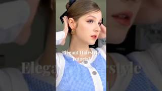 Elegant Hairstyle Tutorial 🎀🥂😍 #elegant #hairstyle #tutorial #video #viral #shorts