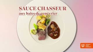 Sauce chasseur avec la sauce vin rouge de Knorr Professional Garde d'Or