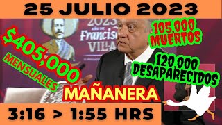 💩🐣 Conferencia de prensa matutina *Martes 25 de Julio 2023* Presidente AMLO de 3:16 a 1:55.