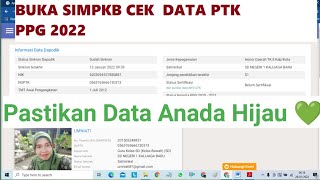 Buka SIM PKB Cak Data PTK PPG 2022