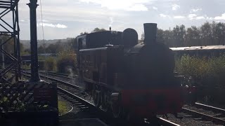 Hudswell Clarke Works No. 1884 S102 'Cathryn' arrives into Rowsley South 27/10/24