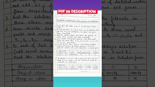 🔵To identify carbohydrates,fats,proteins in foodstuffs - Chemistry Practical PDF CBSE #funkestranho