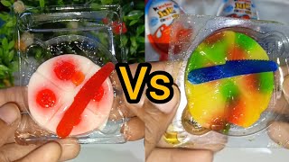 Pizza jelly strawberry flavour Vs jelly pizza litchi & strawberry flavours #viralvideo#youtubevideo