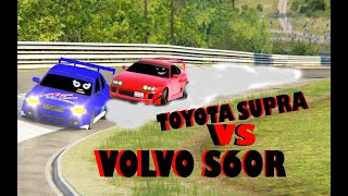 Assetto Corsa - Volvo S60R AWD VS Toyota Supra 2JZ  Nürburgring Nordschleife