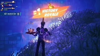 #70👑 playing w squad! epic chainsaw win! Flossing Champion ranked gear on road to unreal #fortnite