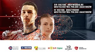 VICTOR Indywidualne Mistrzostwa Polski Amatorów | Badminton | Ząbki | 2024 | kort 2 | DZIEŃ 1