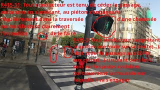 Un employé de RM coupe la route à 1 cycliste puis à 1 piétonne puis me reproche MON comportement