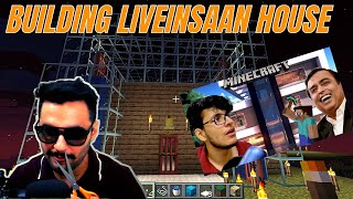 BUILDING LIVE INSAAN AMBANI HOUSE IN MINECRAFT | MINECRAFT INDIA