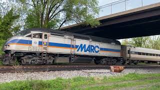 Westbound MARC train 895 to Frederick MD with horn salute