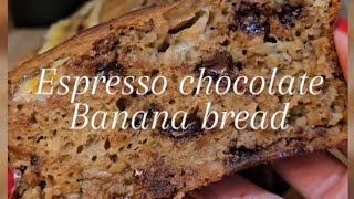 Espresso chocolate banana bread