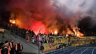 Dynamo Pyroshow in Braunschweig (Braunschweig - Dynamo Dresden 10.04.17)