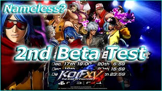 They brought back Nameless but as a new character 2nd KoF beta test announcement for KoF XV