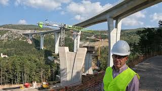 Gradnja viadukta Gabrovica - oktober 2022