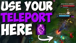 How to Teleport EFFFECTIVELY to WIN MORE GAMES (Masters Coaching)