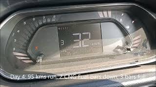 TataTiago CNG-Measuring Real time Mileage