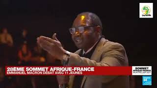 28eme Sommet Afrique-France (2021) : l'échange sans concession des jeunes avec Emmanuel Macron