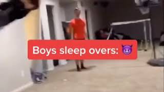 boys sleep overs be like(funny things on tiktok)