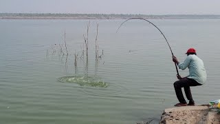 Best River Fishing 🎣 BiG SIZE ROHU Fishes to Catching Hook Fishing