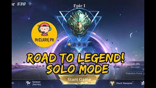 Mobile Legends Livestream | Road to Legend | Solo Rank Match