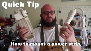 Quick Tip:How to Mount a Power Strip