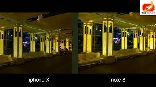 iphone X Vs Samsung Galaxy Note 8   Lowlight Camera Test