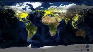 World Air Traffic 0-24h