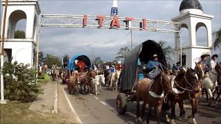 119 años de Peregrinación de San luis Rey y comunidades vecinas al santuario de Itatí.