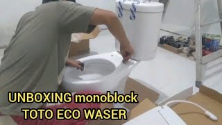 TOTO monoblock || TOTO KLOSET ECO WASER || kloset duduk toto eco waser