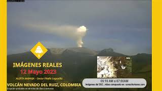 🌋VOLCÁN NEVADO DEL RUIZ🔴Nuevas Emisiones de Ceniza y gases