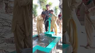 hand pump for poor woman #foryou #poorhelping #waterpump #help #poorpeoplehelp #watersupply