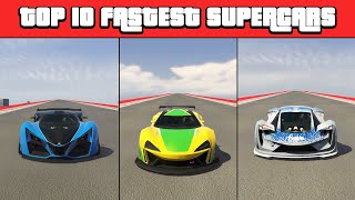 TOP 10 Fastest Supercars - GTA 5 Online 2020