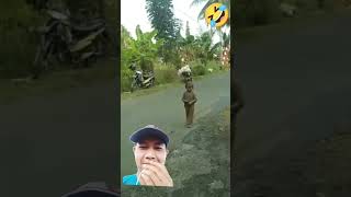 Dengan pedenya anak ini lewat jalanan😂🤣