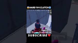 Hard 1v4 Clutch Wait For End😱🔥#iphonexr #shorts #short #bgmi #pubgmobile #mrassault