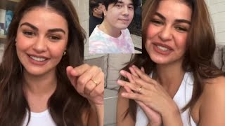 JANINE GUTIERREZ KAYA SUOT ANG RING NA TIFFANY LOCK DAHIL NAKALOCK NA ANG.PUSO KAY PAULO AVELINO.